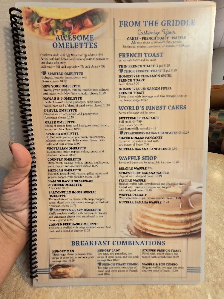 Bartonville Diner Menu image 2